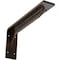 Ekena Millwork Embrey Steel Bracket, Antiqued Bronze 2"W x 12"D x 5 1/4"H BKTM02X12X05EBABZ - alternate 1